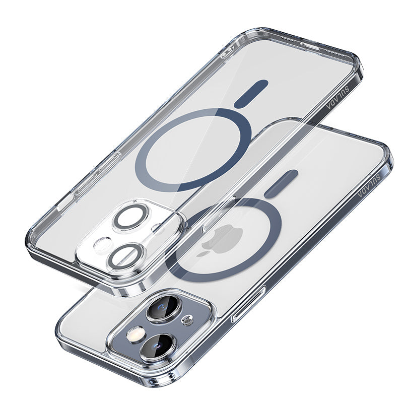 SULADA High-quality Crystal Series Slim Case with Lens Film for iPhone 15 TPU PC Cover Compatible with MagSafe SULADA High-quality Crystal Series Slim Case with Lens Film for iPhone 15 TPU PC Cover Compatible with MagSafe